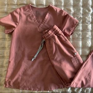 Figs Scrub Set in Mauve XXS/XS